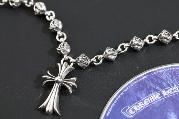 クロムハーツ CHROME HEARTS CHクロスペンダント ケルテックボールネックレス シルバー925 24インチ - 画像 (8)