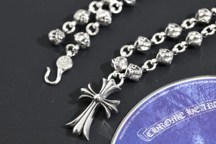 クロムハーツ CHROME HEARTS CHクロスペンダント ケルテックボールネックレス シルバー925 24インチ - 画像 (9)