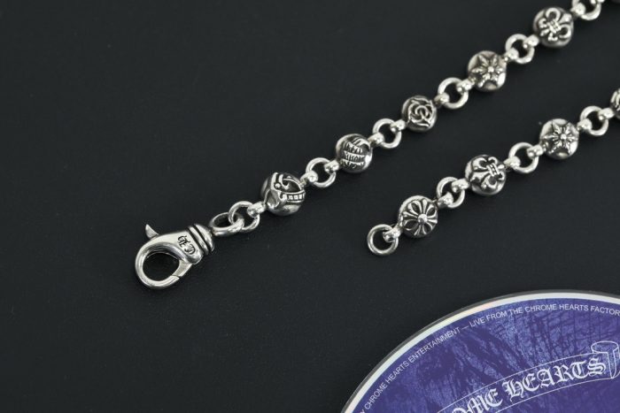 クロムハーツ CHROME HEARTS フローラルボールネックレス シルバー925 20インチ - 画像 (9)