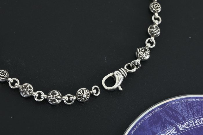 クロムハーツ CHROME HEARTS フローラルボールネックレス シルバー925 20インチ - 画像 (4)