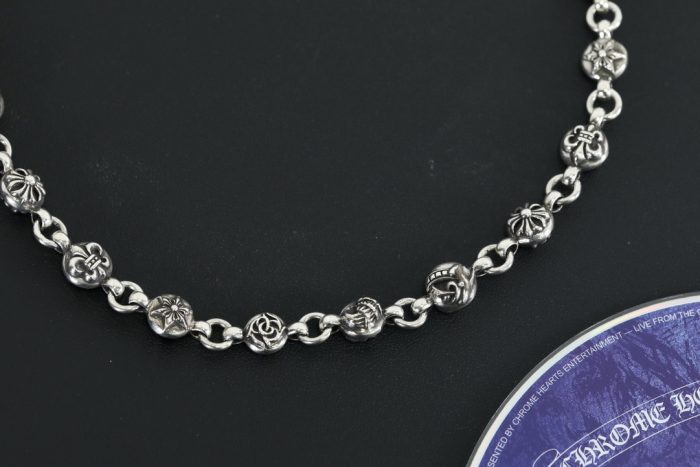 クロムハーツ CHROME HEARTS フローラルボールネックレス シルバー925 20インチ - 画像 (7)
