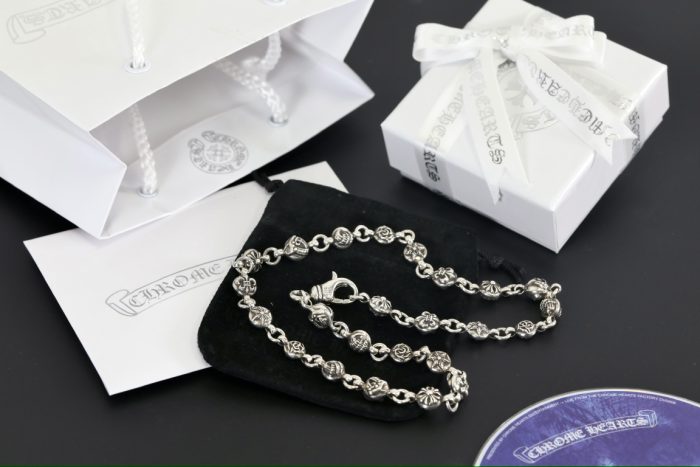 クロムハーツ CHROME HEARTS フローラルボールネックレス シルバー925 20インチ - 画像 (10)