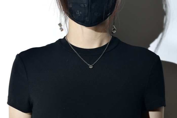 クロムハーツ CHROME HEARTS BSフレア シルバー925 鎖骨ネックレス