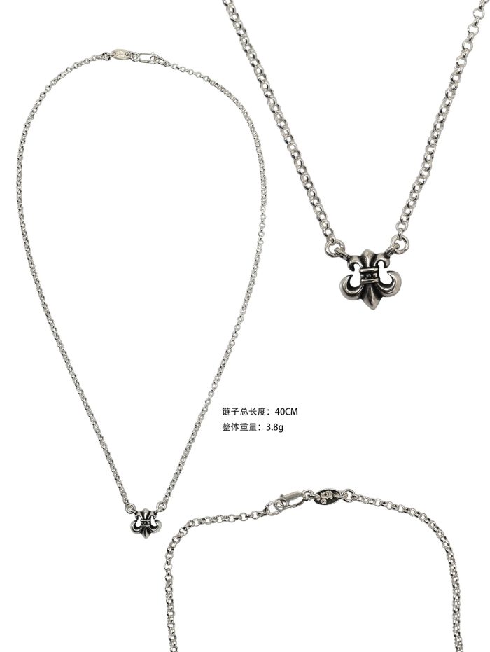 クロムハーツ CHROME HEARTS BSフレア シルバー925 鎖骨ネックレス - 画像 (10)