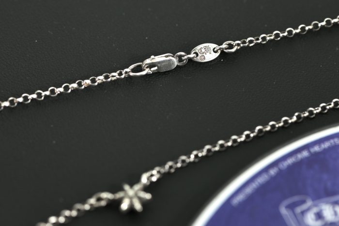 クロムハーツ CHROME HEARTS スター シルバー925 鎖骨ネックレス 華奢なデザイン - 画像 (4)