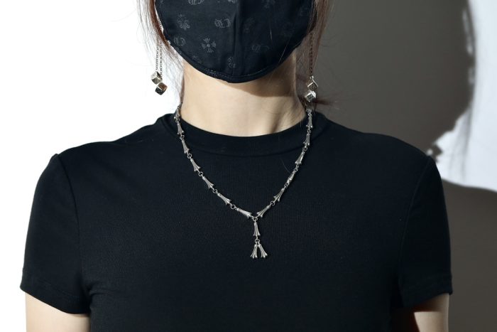 クロムハーツ CHROME HEARTS カスタム クロステイル ドロップ シルバー925 ネックレス