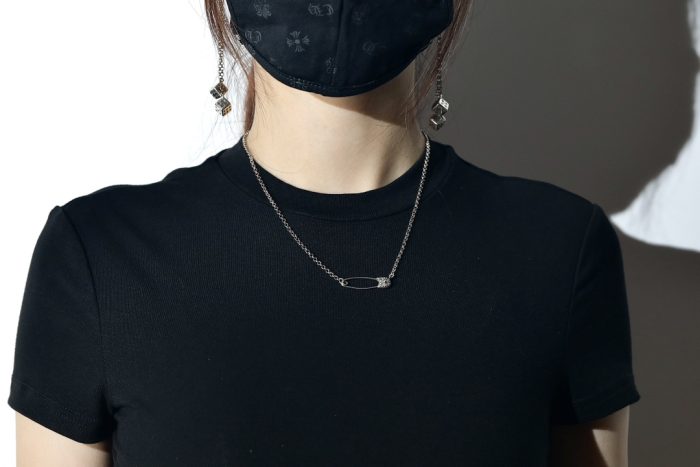 クロムハーツ CHROME HEARTS セーフティピン チェーンネックレス シルバー925