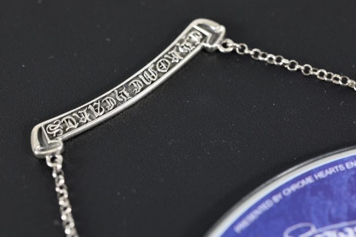 クロムハーツ Chrome Hearts スクロールラベルネックレス チェーン  シルバー - 画像 (5)