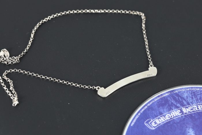 クロムハーツ Chrome Hearts スクロールラベルネックレス チェーン  シルバー - 画像 (6)