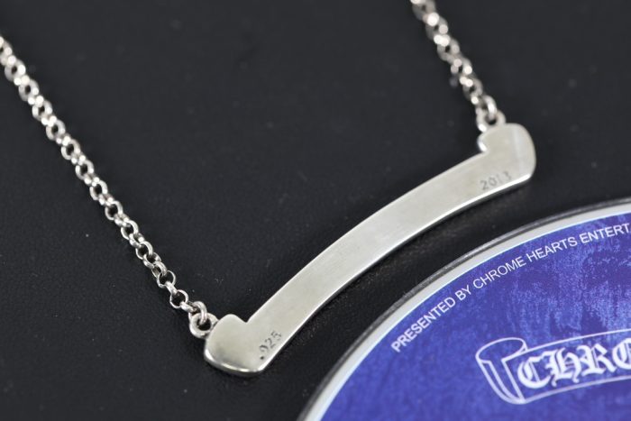 クロムハーツ Chrome Hearts スクロールラベルネックレス チェーン  シルバー - 画像 (7)