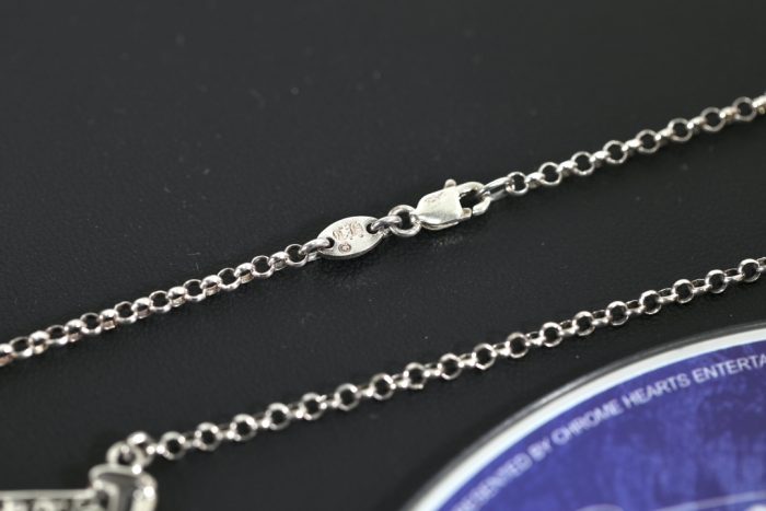 クロムハーツ Chrome Hearts スクロールラベルネックレス チェーン  シルバー - 画像 (8)