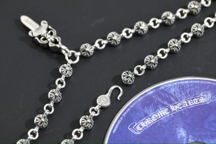 クロムハーツ Chrome Hearts #1 クロスボールチェーン ダブルダガー シルバー925 ネックレス - 画像 (4)