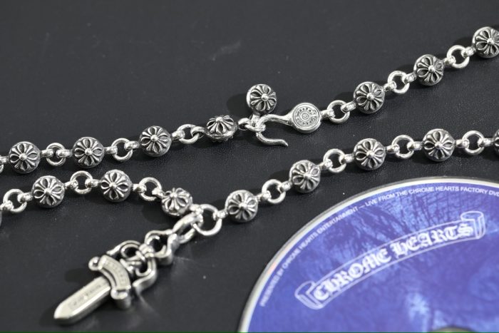 クロムハーツ Chrome Hearts #1 クロスボールチェーン ダブルダガー シルバー925 ネックレス - 画像 (5)