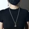 クロムハーツ CHROME HEARTS BSフレア ペンダント ペーパーチェーン シルバーネックレスセット