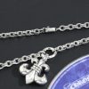 クロムハーツ CHROME HEARTS BSフレア ペンダント ペーパーチェーン シルバーネックレスセット - 画像 (6)