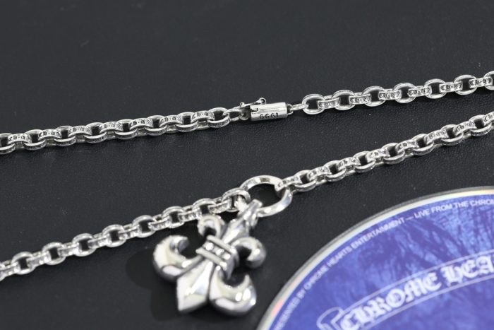 クロムハーツ CHROME HEARTS BSフレア ペンダント ペーパーチェーン シルバーネックレスセット - 画像 (6)