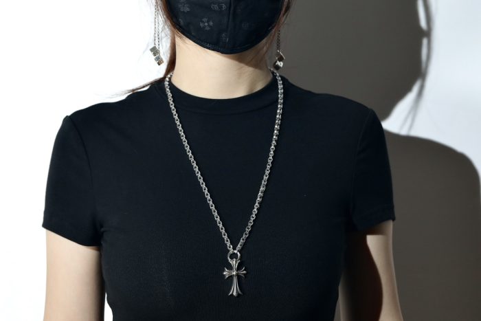 クロムハーツ Chrome Hearts ペーパーチェーン スモールCHクロス シルバー925 ネックレス