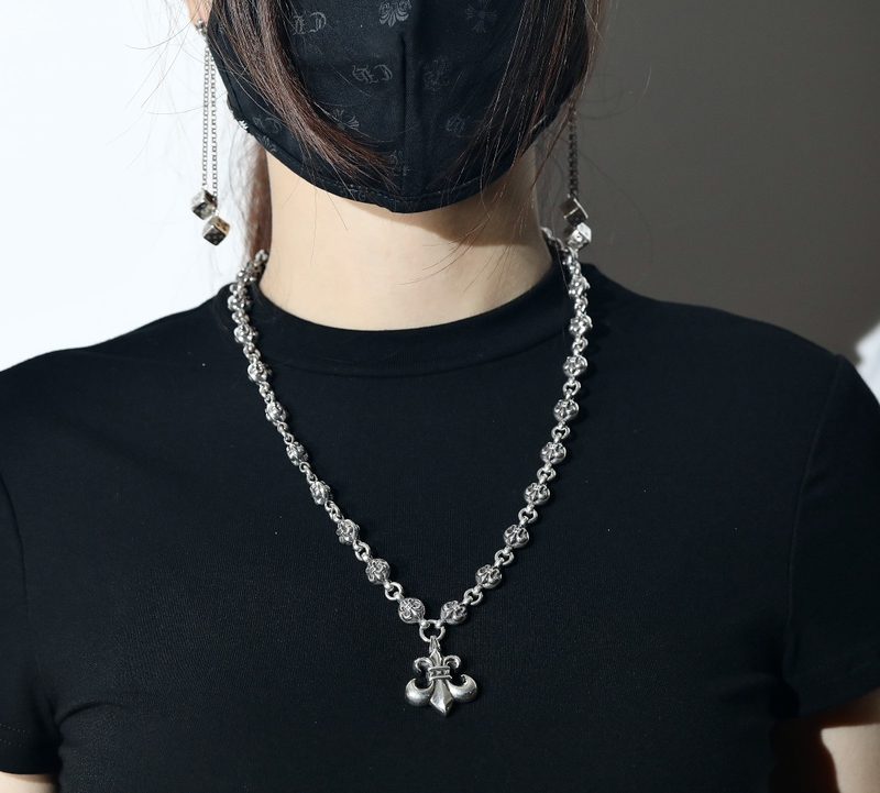 クロムハーツ Chrome Hearts BSフレアボールチェーン シルバーネックレス #1 BS FLUERBL CHN
