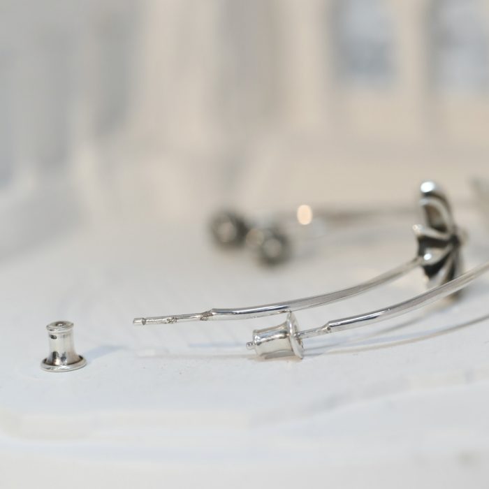 クロムハーツ Chrome Hearts スキニーバングル ピアス CHクロス シルバー925 - 画像 (5)