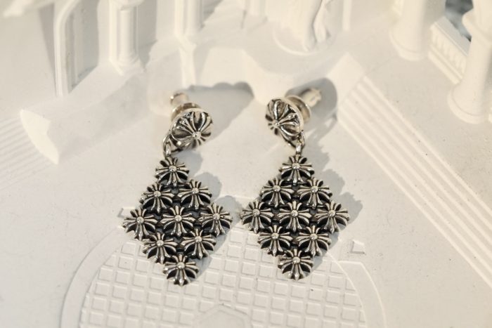 クロムハーツ Chrome Hearts チェーンメイルプラスドロップ ピアス DRP CHN MAIL PLS シルバー925 - 画像 (3)