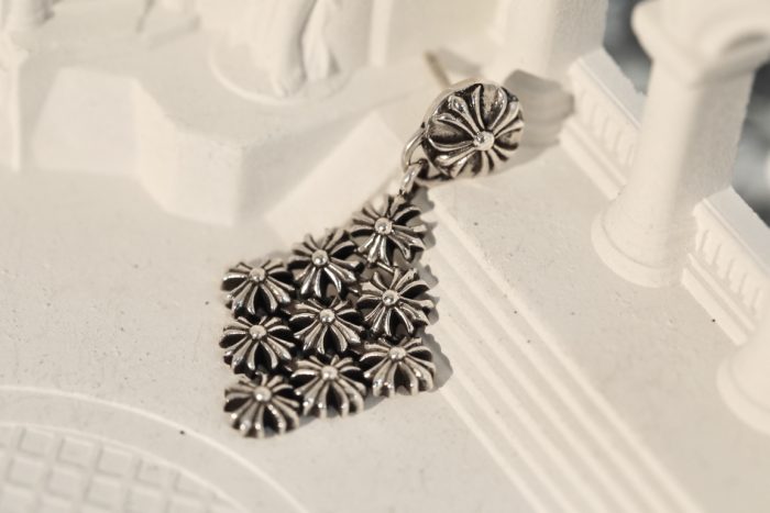 クロムハーツ Chrome Hearts チェーンメイルプラスドロップ ピアス DRP CHN MAIL PLS シルバー925 - 画像 (9)