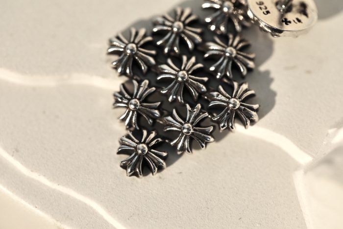 クロムハーツ Chrome Hearts チェーンメイルプラスドロップ ピアス DRP CHN MAIL PLS シルバー925 - 画像 (10)