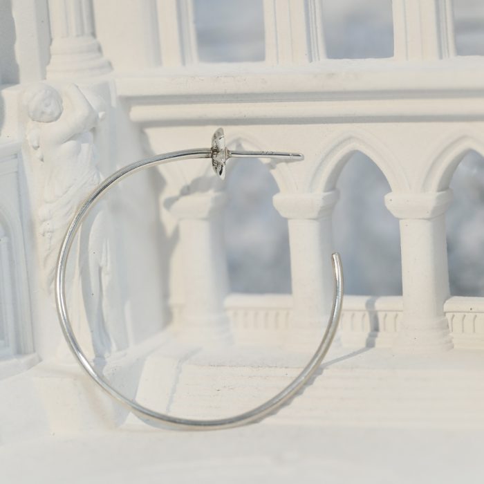 クロムハーツ Chrome Hearts HOOP CHプラス スター フープピアス シルバー925 - 画像 (5)