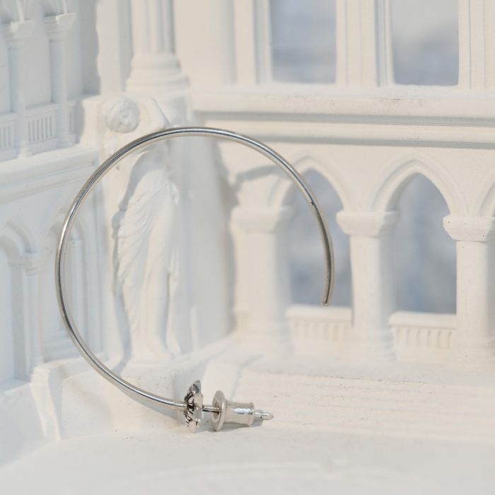 クロムハーツ Chrome Hearts HOOP CHプラス スター フープピアス シルバー925 - 画像 (6)