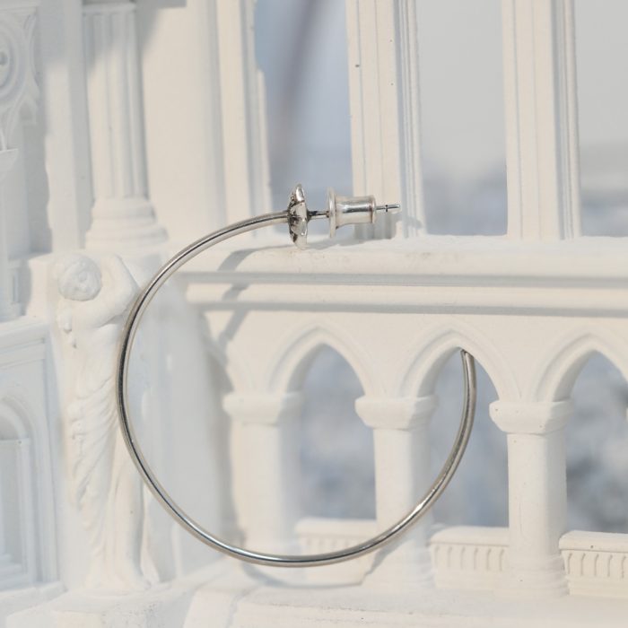 クロムハーツ Chrome Hearts HOOP CHプラス スター フープピアス シルバー925 - 画像 (7)