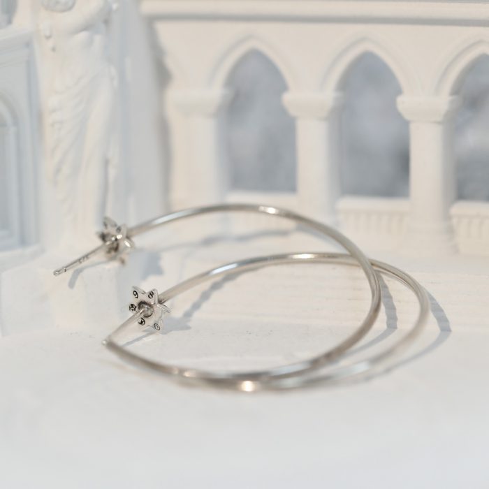 クロムハーツ Chrome Hearts HOOP CHプラス スター フープピアス シルバー925 - 画像 (8)