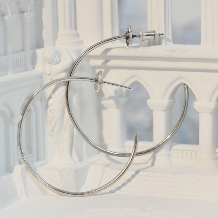 クロムハーツ Chrome Hearts HOOP CHプラス スター フープピアス シルバー925 - 画像 (9)