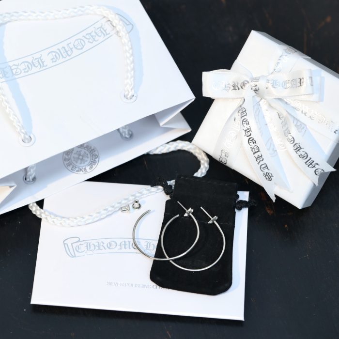 クロムハーツ Chrome Hearts HOOP CHプラス スター フープピアス シルバー925 - 画像 (11)