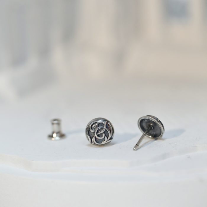 クロムハーツ Chrome Hearts リベット フローラルボタン シルバー製 パーツ - 画像 (5)