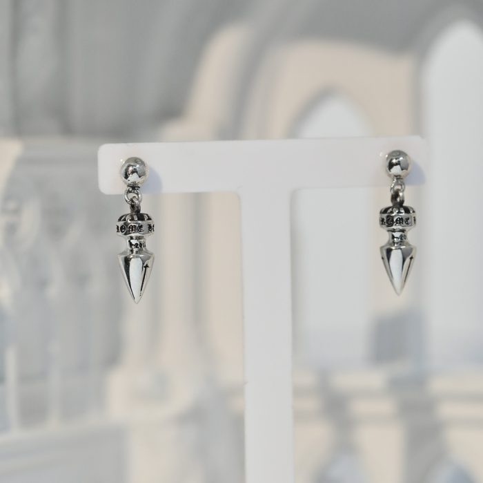 クロムハーツ Chrome Hearts PCスパイク ドロップ シルバー925 ピアス - 画像 (2)