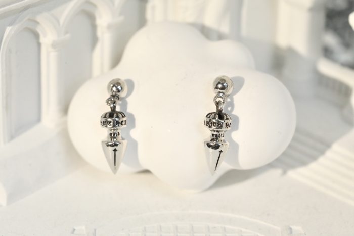 クロムハーツ Chrome Hearts PCスパイク ドロップ シルバー925 ピアス - 画像 (3)