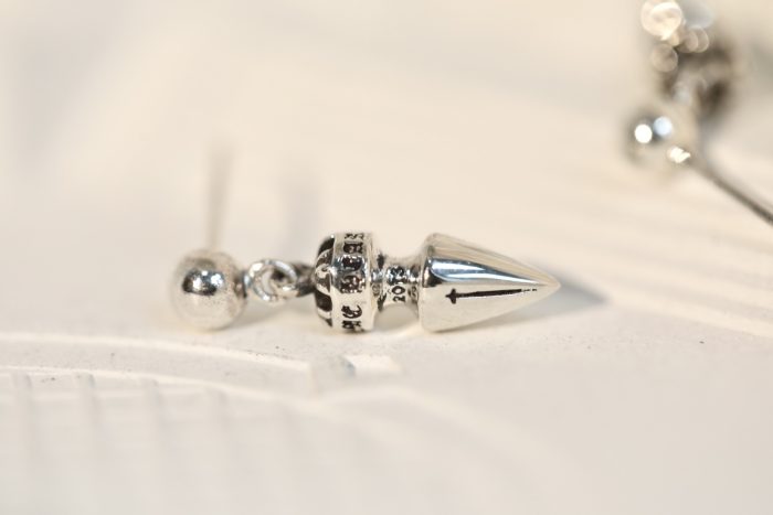 クロムハーツ Chrome Hearts PCスパイク ドロップ シルバー925 ピアス - 画像 (7)