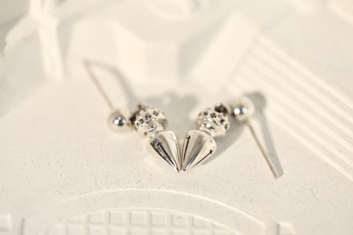 クロムハーツ Chrome Hearts PCスパイク ドロップ シルバー925 ピアス - 画像 (8)