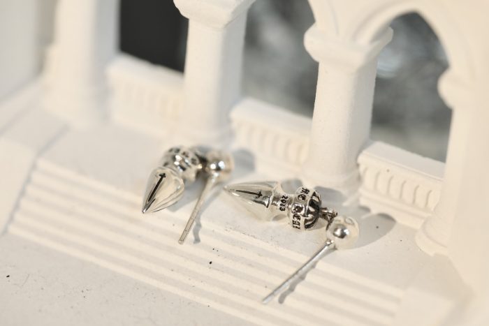クロムハーツ Chrome Hearts PCスパイク ドロップ シルバー925 ピアス - 画像 (10)