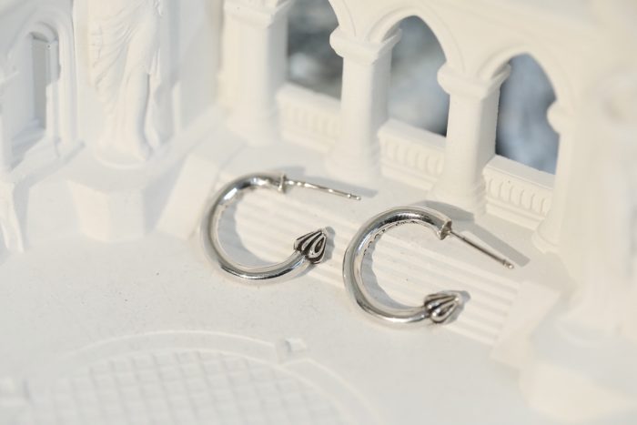 クロムハーツ Chrome Hearts Hoop Plain シルバー925 ピアス シンプルな魅力 - 画像 (9)