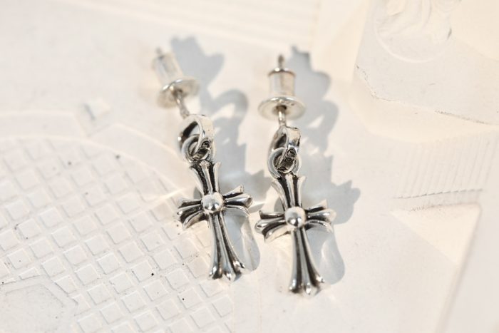 クロムハーツ Chrome Hearts Cross Babyfat ドロップピアス シルバー925 - 画像 (3)