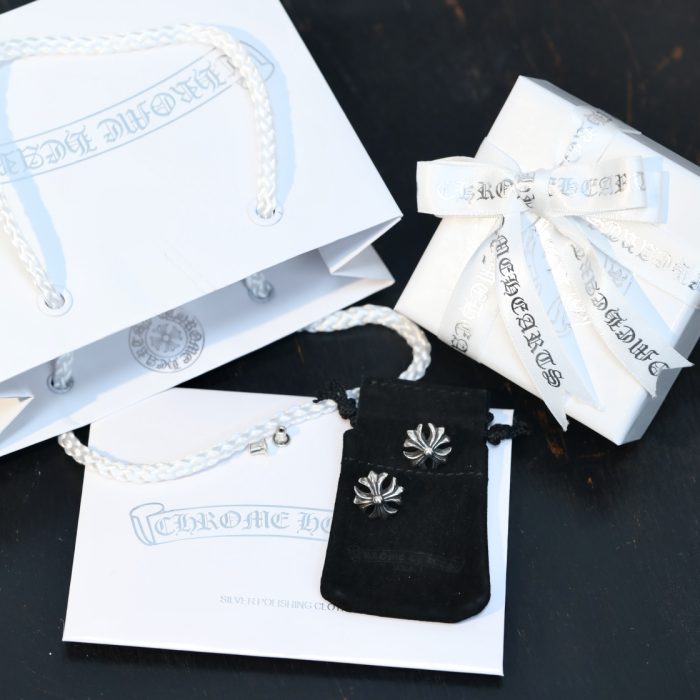 クロムハーツ Chrome Hearts ピアス シルバー925 STUD LRG #4CH PLS 大ぶりスタッドデザイン - 画像 (10)