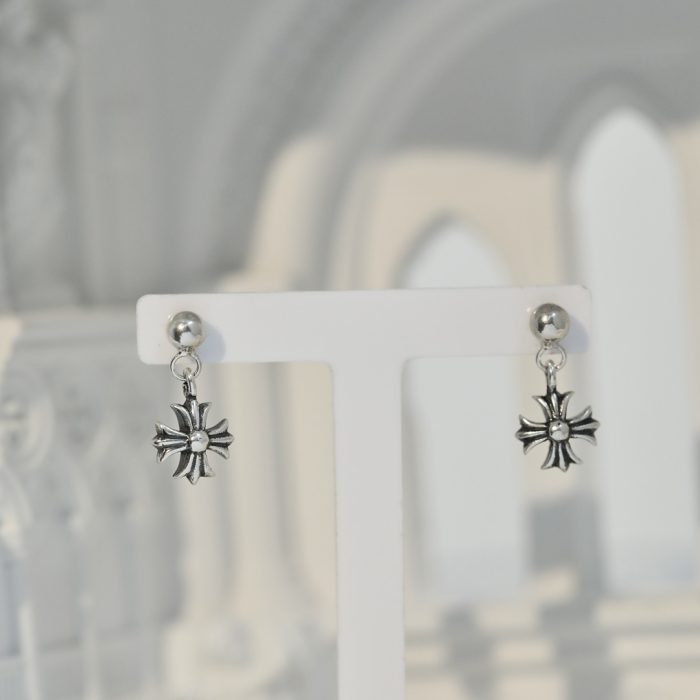 クロムハーツ Chrome Hearts  TNY E CH PLS 1 シルバータイニードロップピアス - 画像 (2)