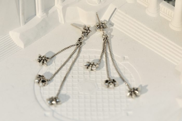 クロムハーツ Chrome Hearts JOJO PST PLSBS R イヤリング シルバー925 ピアス - 画像 (3)