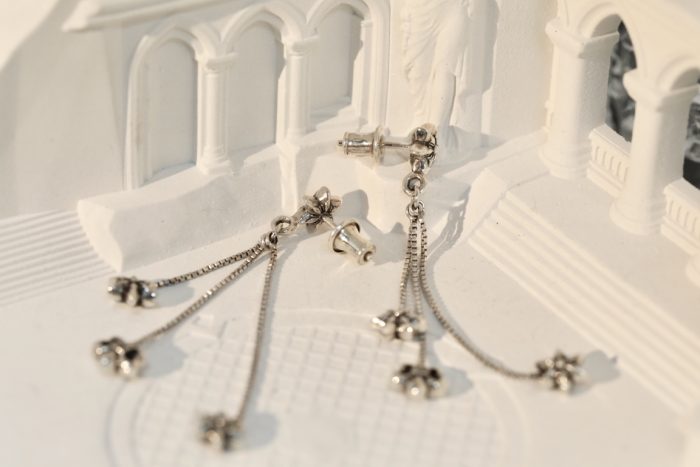 クロムハーツ Chrome Hearts JOJO PST PLSBS R イヤリング シルバー925 ピアス - 画像 (4)
