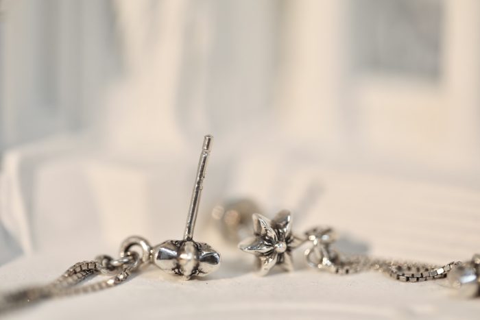 クロムハーツ Chrome Hearts JOJO PST PLSBS R イヤリング シルバー925 ピアス - 画像 (8)