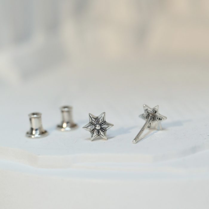 クロムハーツ Chrome Hearts CO STAR スタッドピアス シルバー925の星が耳元で煌めく - 画像 (7)