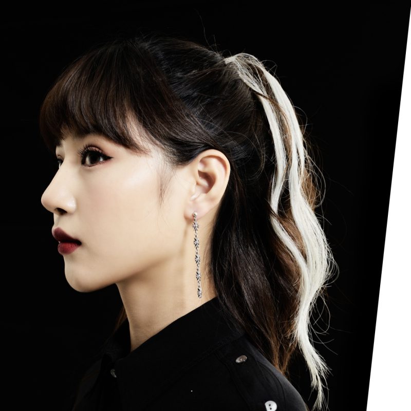 クロムハーツ Chrome Hearts タイニーE CHプラス 5ドロップ イヤリング シルバー925