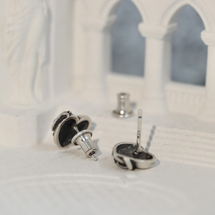クロムハーツ Chrome Hearts ハートデザイン スタッドピアス シルバー925 - 画像 (5)