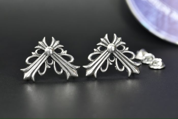 クロムハーツ CHROME HEARTS フローラルクロス ラージブローチ 2個セット - 画像 (3)