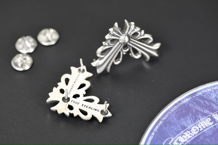 クロムハーツ CHROME HEARTS フローラルクロス ラージブローチ 2個セット - 画像 (6)